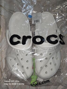 CROCS Brand New In Plastic. 10M/ 12W. White. NWT. Unisex